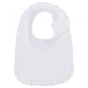 Baby Girls Ruffle Cotton Bib